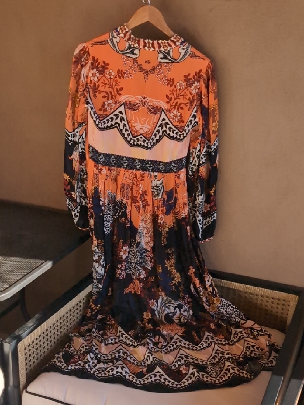 Bhanuni by Jyoti Patterned Maxi Dress Size 2 - Picture 4 of 9